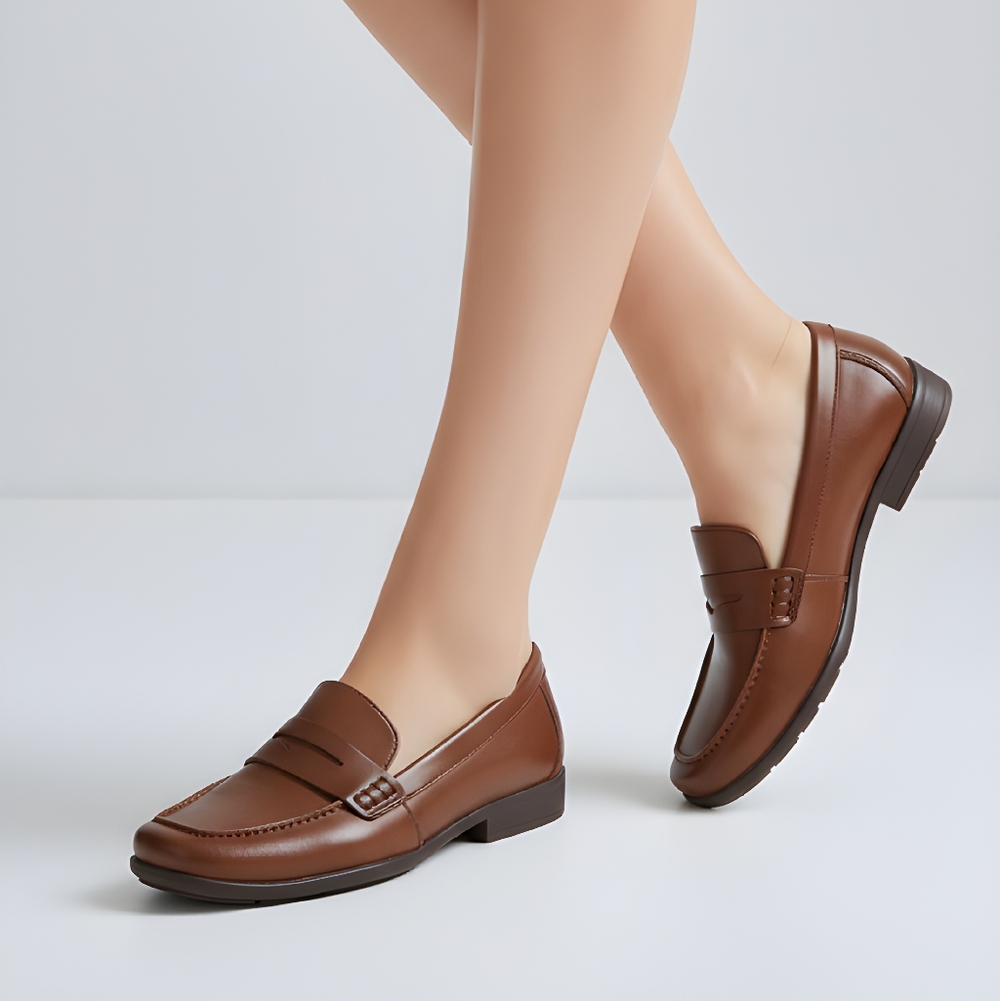 Easy Spirit Aerily Medium Brown Loafers Women's Size 8M Brand New In Box - Picture 1 of 16